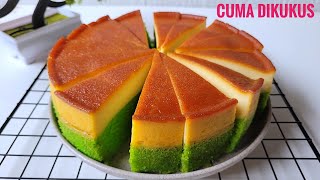 NGGA NYANGKA ROTI TAWAR BISA DIOLAH SEPERTI INI ENAK BANGET BIKIN NYA MUDAH CAKE PANDAN KARAMEL [upl. by Elayne]