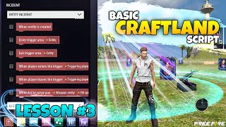 Make Script  Free Fire Craftland  Lesson 3  SacSo freefire sacso [upl. by Margot]