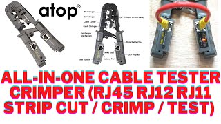 AllinOne Cable Tester Crimper RJ45 RJ12 RJ11 Strip  Cut  Crimp  Test N5684CR  Product Plus [upl. by Jennine]