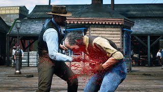 Red dead Redemption 2  🔪Brutal Melee Kills amp Funny Ragdolls Vol 1 [upl. by Zoa650]