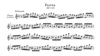 Bach Partita for Solo Flute in A minor BWV 1013 Hantaï [upl. by Yhtimit]