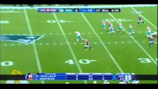 Julian Edelman Punt Return 2011 Patriots Vs Dolphins [upl. by Eadrahc]