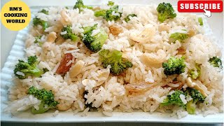 BROCCOLI RICE RECIPEBROCCOLI FRIED RICE RECIPEFRIED RICERECIPERICE RECIPErmcookingworld [upl. by Acissaj]