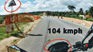 Hit speed bump at 104 kmph [upl. by Atsillac]