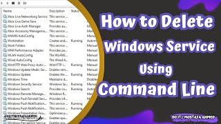 How to Delete a Windows Service With the Command Line [upl. by Jordain]