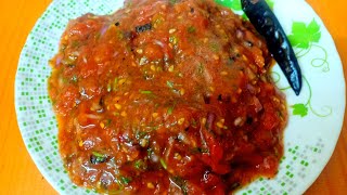 Tomato Bhorta Recipe  Syeda Runas kitchen [upl. by Mattheus]