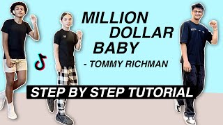 MILLION DOLLAR BABY  Tommy Richman EASY DANCE TUTORIAL Beginner Friendly [upl. by Ellehciram]