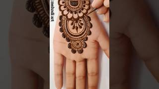 easy full front hand mehndi designssimple mehndi designnew mehndi design 2024mehndishorts henna [upl. by Gilliam]