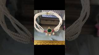 Gold perls choker4grkumarvalligoldjewellery trending [upl. by Otnicaj392]