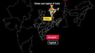 States📍 and capital 🎓 of India youtubeshorts shorts [upl. by Grimaldi]