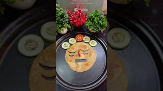 Emoji paratha ki easy recipe recipe food smily paratha easyrecipe shorts short veg [upl. by Annaig]