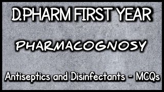 Antiseptic and Disinfectant MCQs  MCQs   Antiseptics and Disinfectants  PharmaRealm [upl. by Dachi]