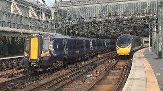 Trains at Glasgow Central 200724 [upl. by Arvell601]