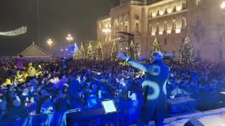 Capodanno a Trieste piazza Unità come una discoteca [upl. by Carlin]