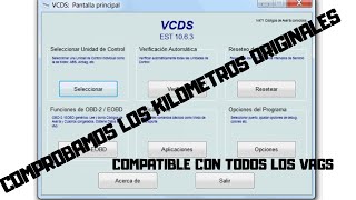 COMO VER LOS KILOMETROS REALES CON VAGCOM 2020 BORA 18T VOLKSWAGEN AUDI SEAT SKODA [upl. by Xella]