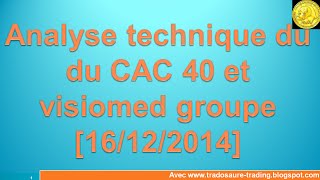 Analyse technique CAC 40 et visiimed group  Apprendre le trading et Ichimoku [upl. by Ahseined]