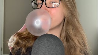 ASMR Hubba Bubba Bubble Gum  Gum Chewing  Bubble Blowing [upl. by Rolo783]