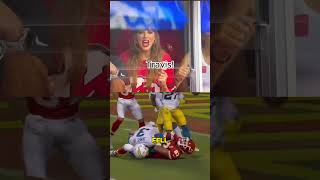 Taylor Swifts SHOCKED Reaction to Travis Kelce’s Fall 😱🏈 [upl. by Malvia]