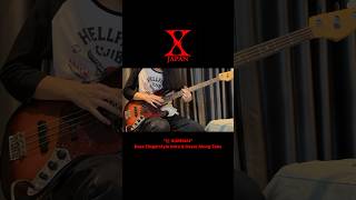 XJAPAN “紅 KURENAI” Bass Fingerstyle Intro Tabs xjapan powermetal kurenai 紅 X bass [upl. by Rosco]