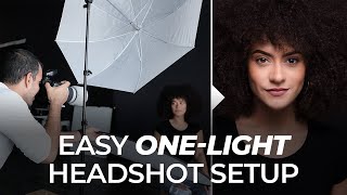 The Easiest OneLight Setup for Professional Headshots  Master Your Craft [upl. by Ahsak]