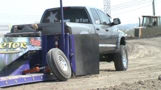 Tom Hansens 2nd place Sled Pull in the Pro Mod Diesel Class at the Rocky Mountain Diesel Shootout [upl. by Eniortna822]