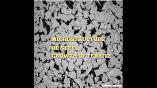 Microstructure of ferrite in steel [upl. by Aeet]