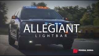 Federal Signal Allegiant police lightbar [upl. by Leschen]