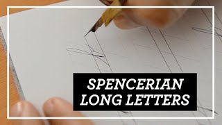 Spencerian Long Letters  TUTORIAL [upl. by Ennairej]