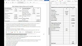 Budgeted Income statement  VCE Accounting [upl. by Nelle]