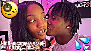 HIDDEN CAMERA PRANK ON MY… PT2🙈😏 GONE RIGHT👀kambutler roadto100k [upl. by Angelica]