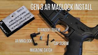 How to Install a Gen 3 MAGLOCK on a Bushmaster Minimalist AR15 556 Rifle [upl. by Oicneserc34]