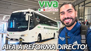 ¿Cómo llegar desde el AIFA a Reforma en la CDMX rápido y directo  VIVA Bus Review 129 [upl. by Lucien]