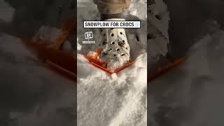 A snowplow but for Crocs 😂❄️ 🎥 Instagram  solefullydesigns [upl. by Marcello]