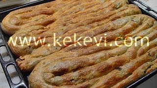 Ispanaklı Börek El Açması  Kekevi Börek Tarifleri [upl. by Akciret]