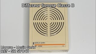 Diffuseur Sonore Merlin Gerin SR 57041 Comme Nugelec SER 121011 [upl. by Gwennie674]