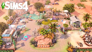 Oasis Springs Central Park  NO CC  The Sims 4 Speed Build [upl. by Ttirb]