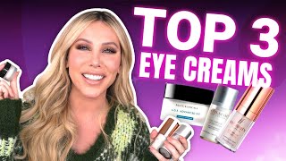 Top 3 Eye Creams for Firming Crepey Under Eyes Wrinkles Dark Circles and Puffiness [upl. by Desdemona]