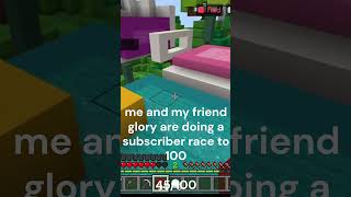 subscriber race minecraft [upl. by Dorthy]