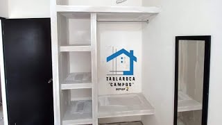 como hacer un closet  guardarropa o ropero de tablaroca sencillo [upl. by Eniamzaj]