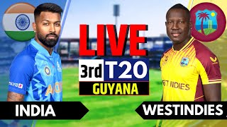 India vs West Indies 3rd T20 Live Score amp Commentary  IND vs WI Live Score amp Commentary Innings 2 [upl. by Keefer]