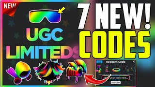 NEW ALL WORKING CODES FOR UGC LIMITED IN 2024 ROBLOX UGC LIMITED CODES [upl. by Yebba178]