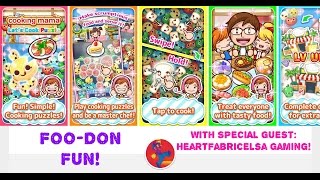 Puzzle Cooking Mama  FOODON FUN first play video game review [upl. by Nelrac655]