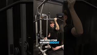 🔥 Lat Pulldown HACK🔥gymtips gymmotivation backworkout gymhack [upl. by Anidal]