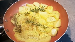 PATATE IN PADELLA CROCCANTI FUORI MORBIDE DENTRO  FoodVlogger [upl. by Far335]