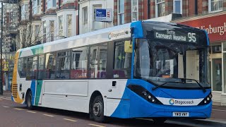 RETARDER Onboard Stagecoach Bus 26252  ADL Enviro200 MMC  Route 95  YW19 VNY [upl. by Jun]