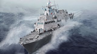 US Navy’s Massive Combat Ships Riding Giant Waves During Patrols at Sea [upl. by Niltag]