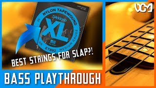 DAddario Nylon Tapewound Bass Strings DemoPlaythrough AcousticFunk  Dacian Grada [upl. by Ninehc]