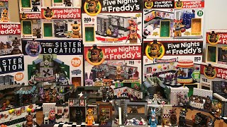 MY COLLECTION EVERY FNAF Mcfarlane Construction LEGO Set Waves 14 Five Nights At Freddys Sister [upl. by Ez]