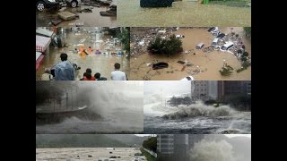 Busan Tsunami Storm Surge hits Busan [upl. by Enenaj570]