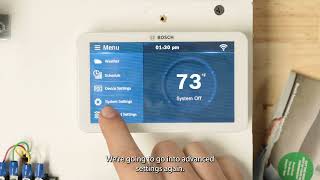 How to Setup  Bosch BCC110 Thermostat [upl. by Assenej]